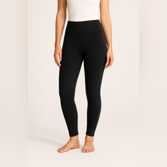 Lululemon Black Thick Leggings High Rise Women’s Size 8 - Picture 1 of 7